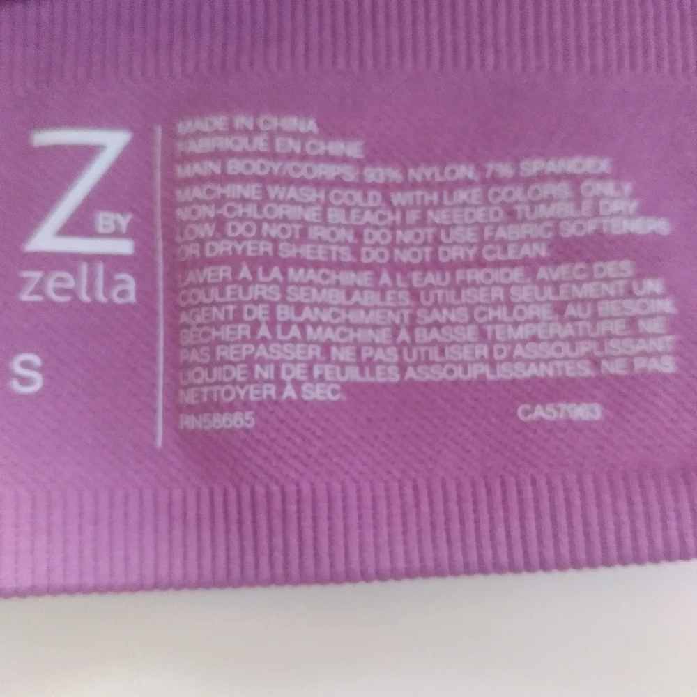 Zella Exercise Top Purple Striking. Size small π - Picture 10 of 13